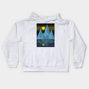 Mountains reflection in the lake Kids Hoodie